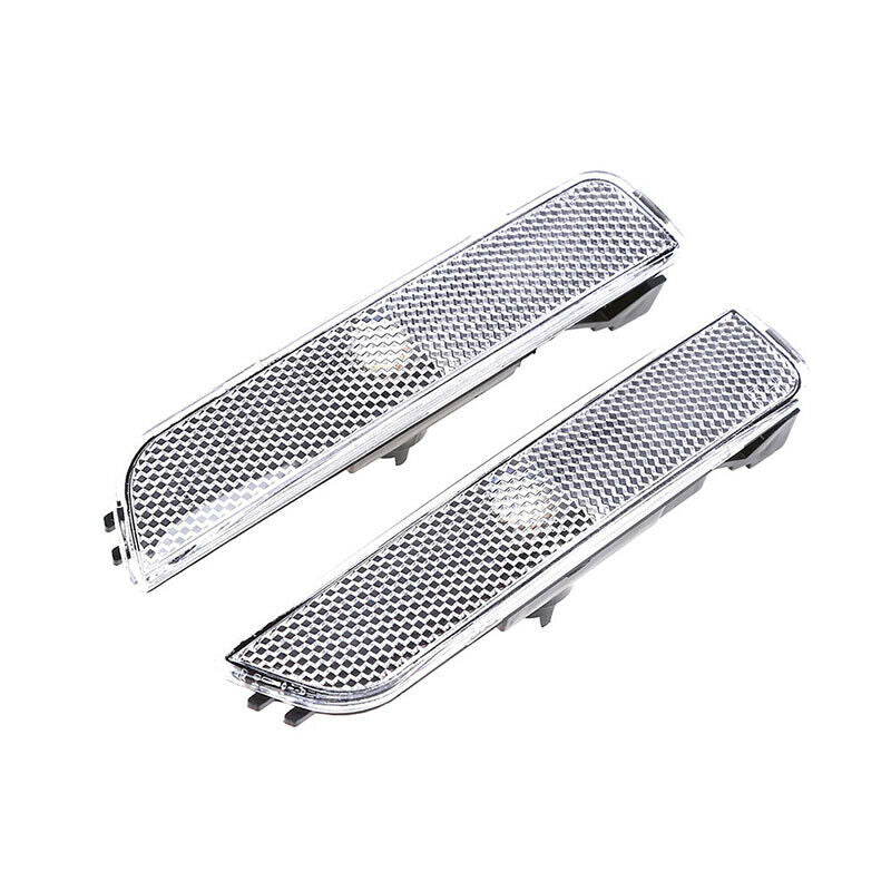 Pair Bumper Side Marker Lights Lamps White For Volkswagen VW Passat 2001-2005 04