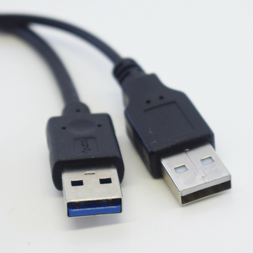 1pc 0.16m USB 3.0 A Male + USB 2.0 A Male To SATA 3Gbps Y Splitter Adapter Cable