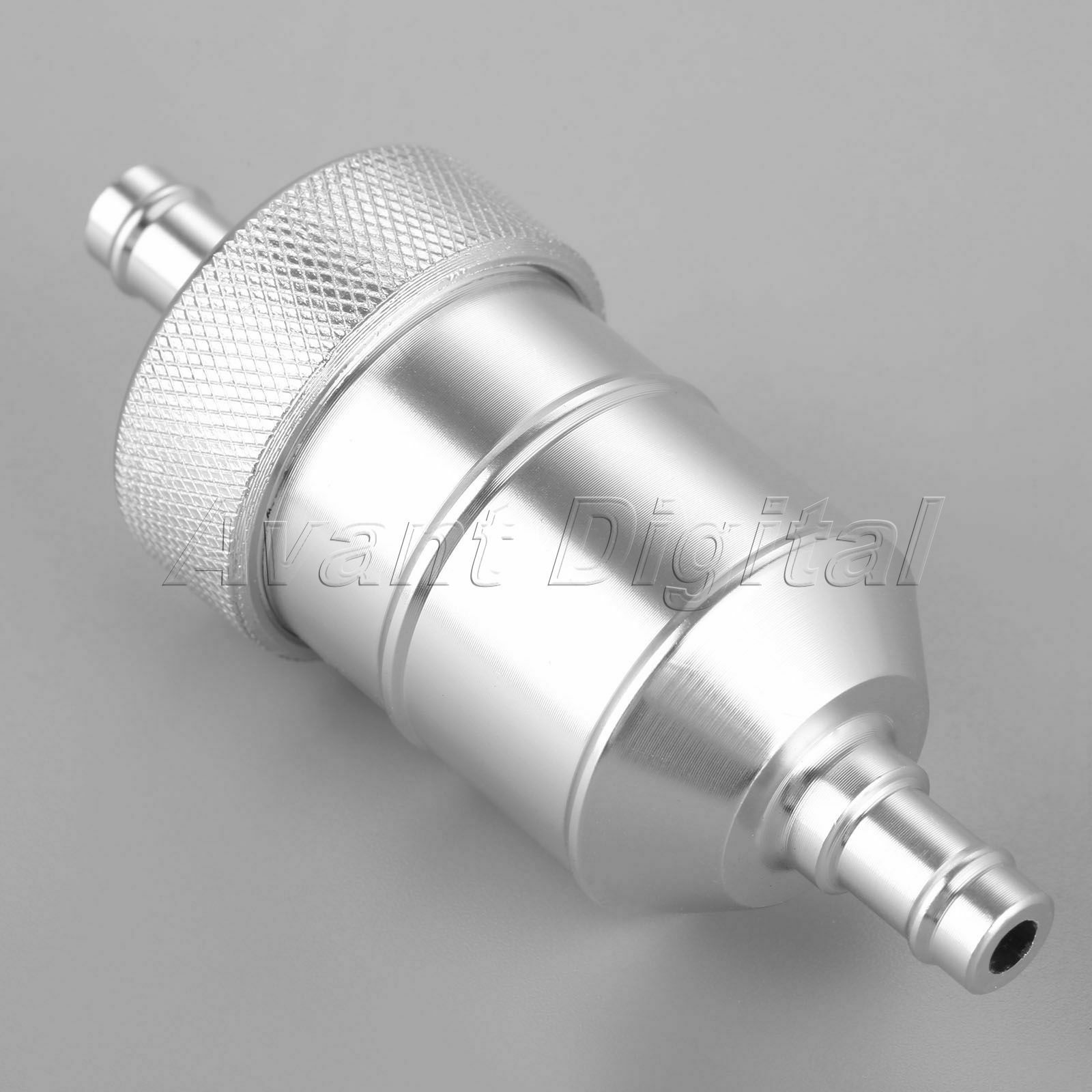 1x 5/16" 8mm Motorcycle CNC Fuel Gas Oil Petrol Filter In-Line Cleaner Universal