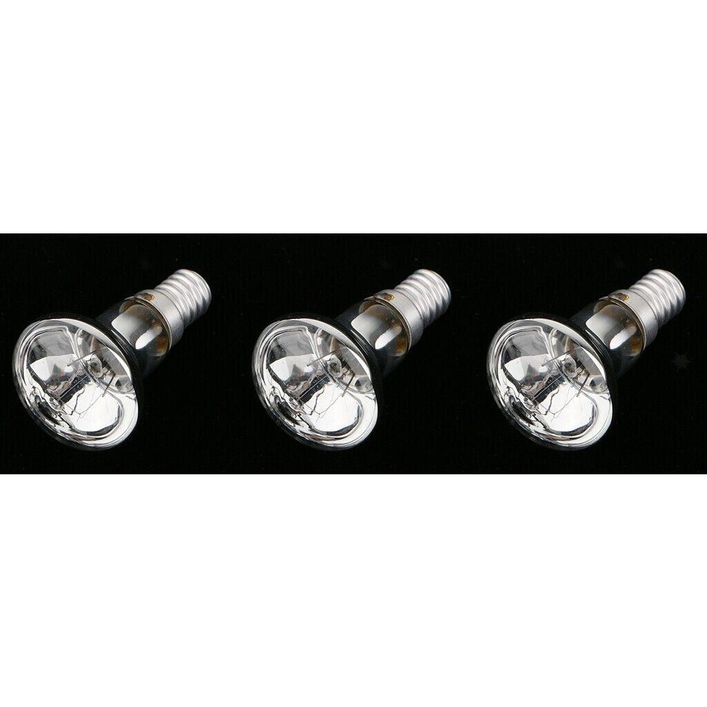3 Pieces R39 Reflector Tungsten Filament Spotlight Bulb  Lamp SES E14 25W