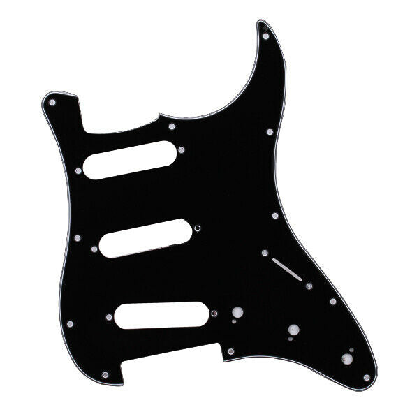 Black Color Pickguard 3-Ply Tortoise Shell For  Guitar SSS