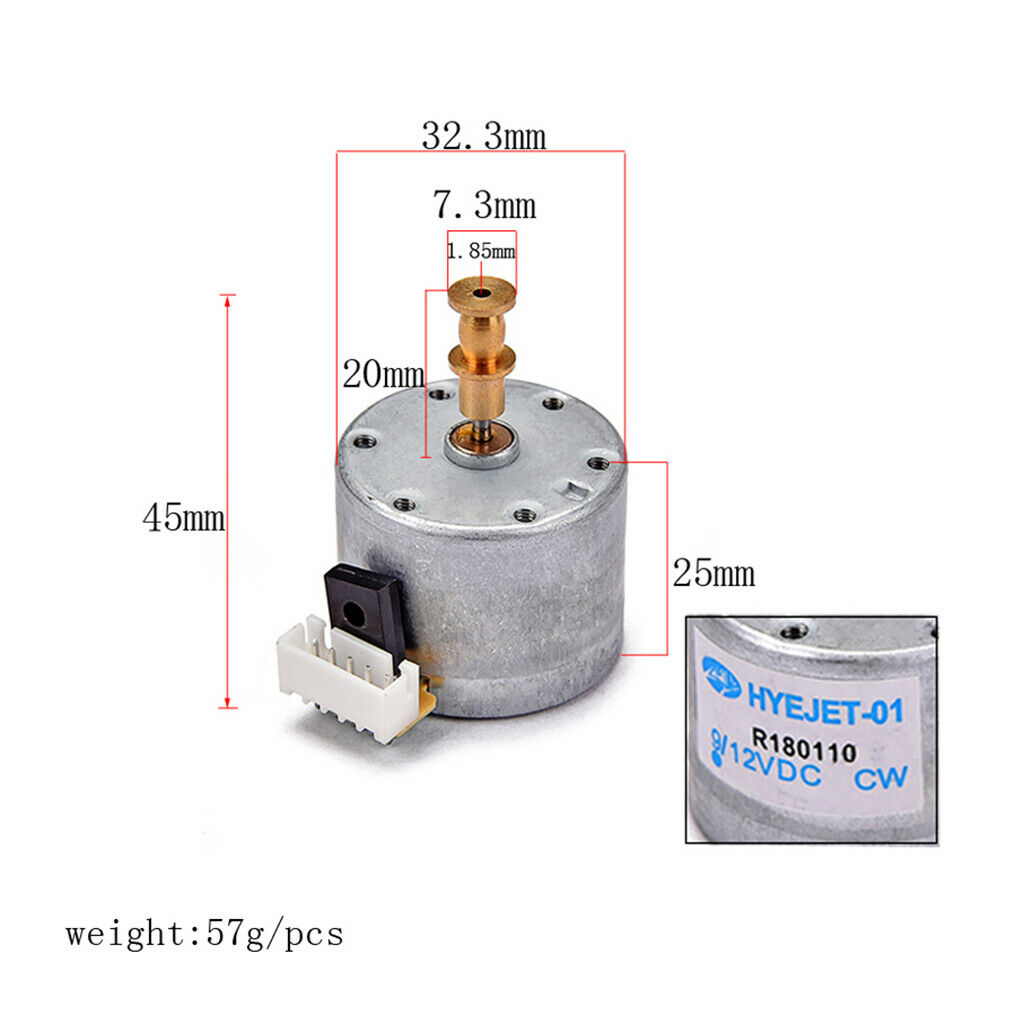 Practical Metals DC 12V Phonograph Motor 530 Hardware Phonograph Accessory