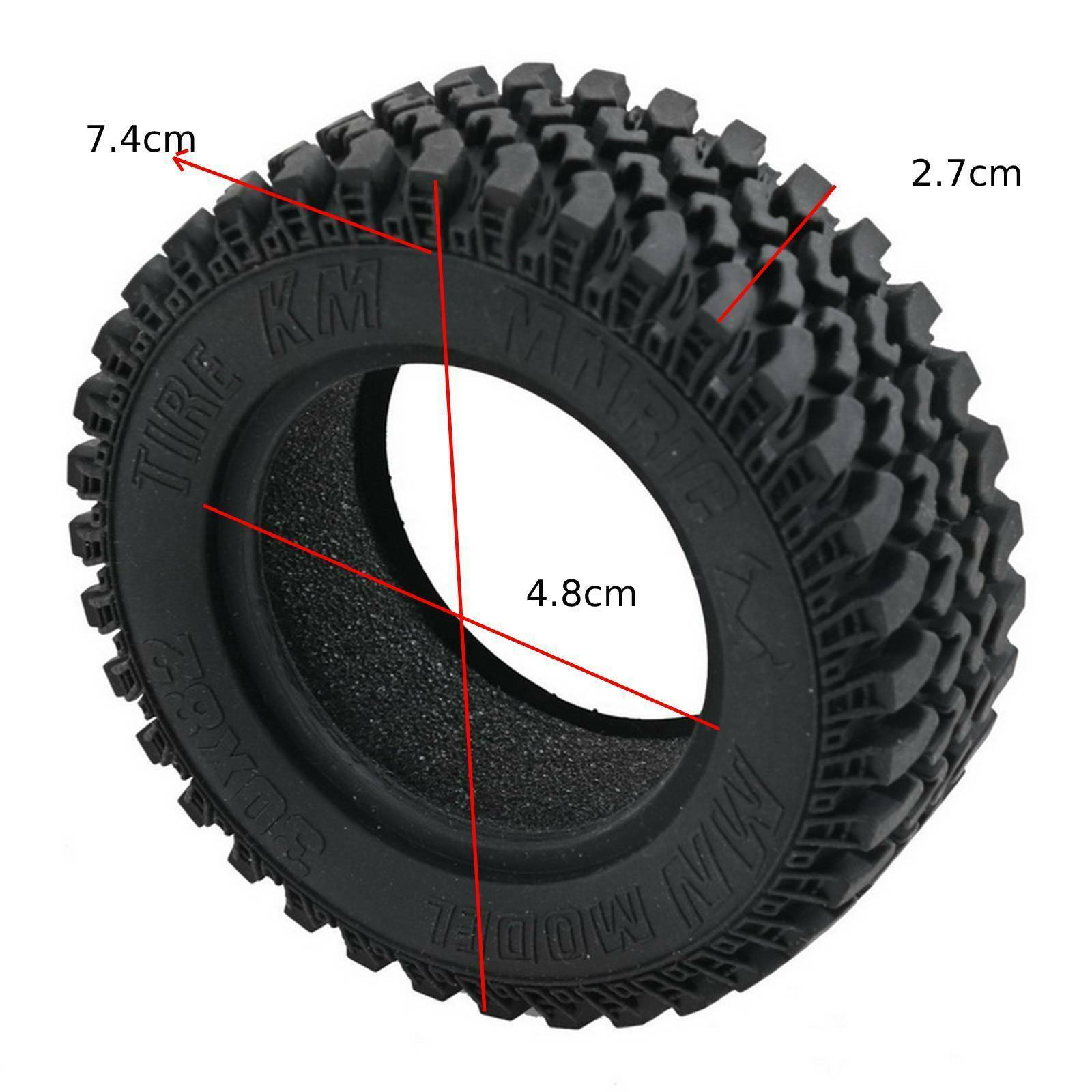 4x 1/12 Tire Foam Insert for MN86KS MN896S RC Car Parts Replacement Parts