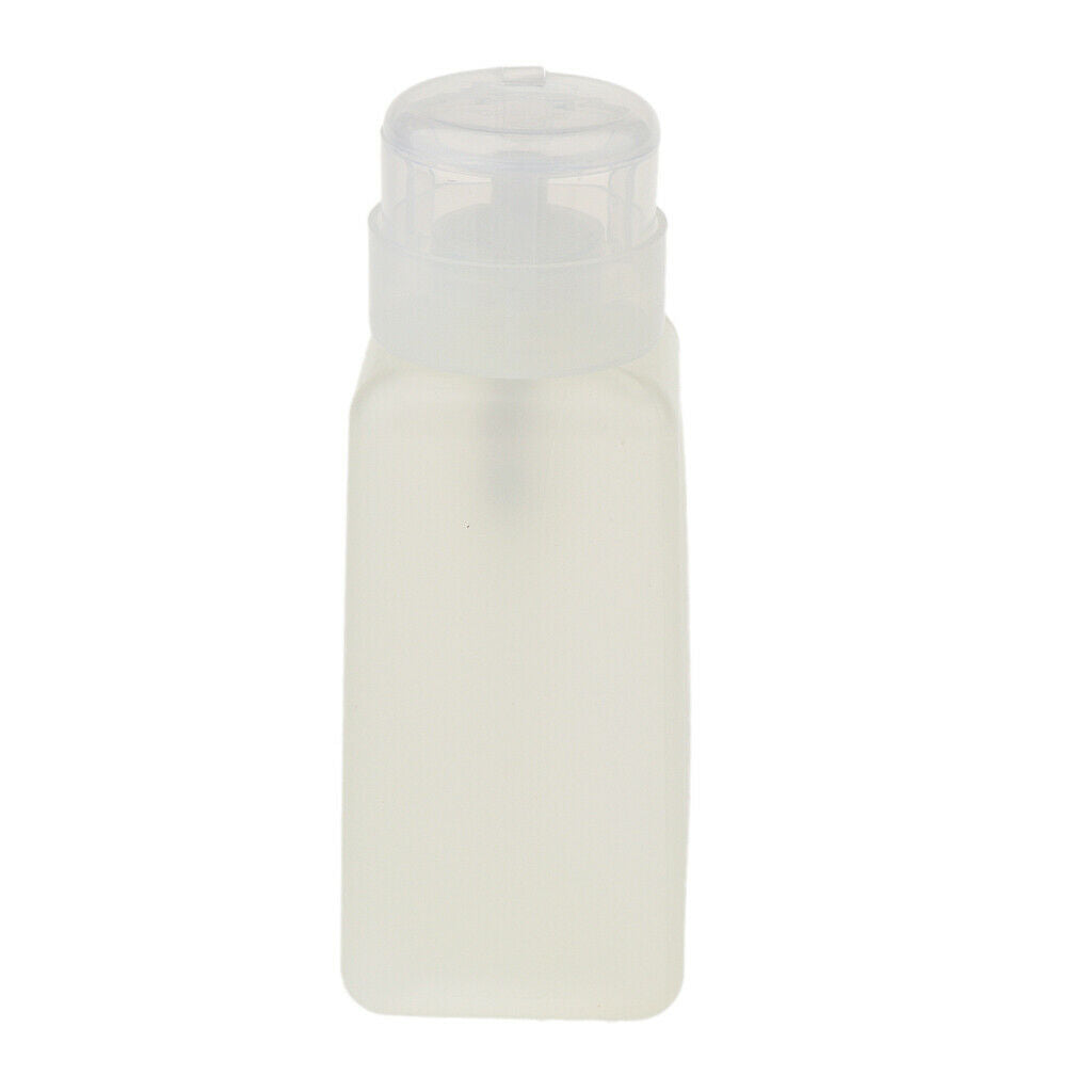 250ml Nail Art Tips Empty Dispenser Nail Remover Pump Bottle Clear Pump Head