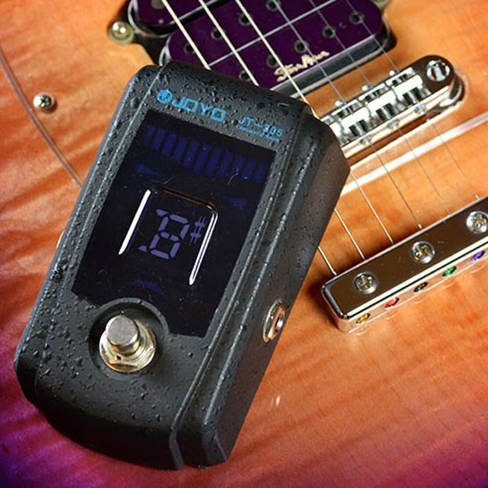 Alloy High Precision Guitar Chromatic Tuner Pedal Flat Tuning True Bypass