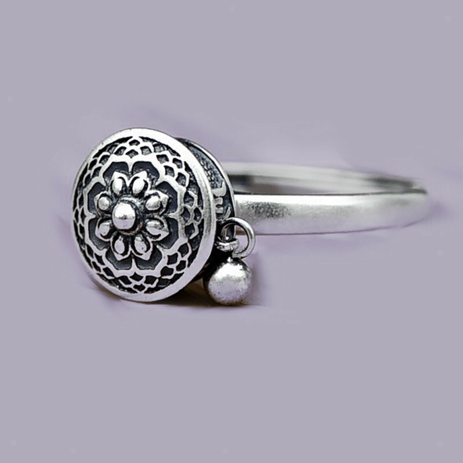 2X Fashion Creative Rotatable Ring Amulet Lucky Resizable Jewelry Rings Gifts