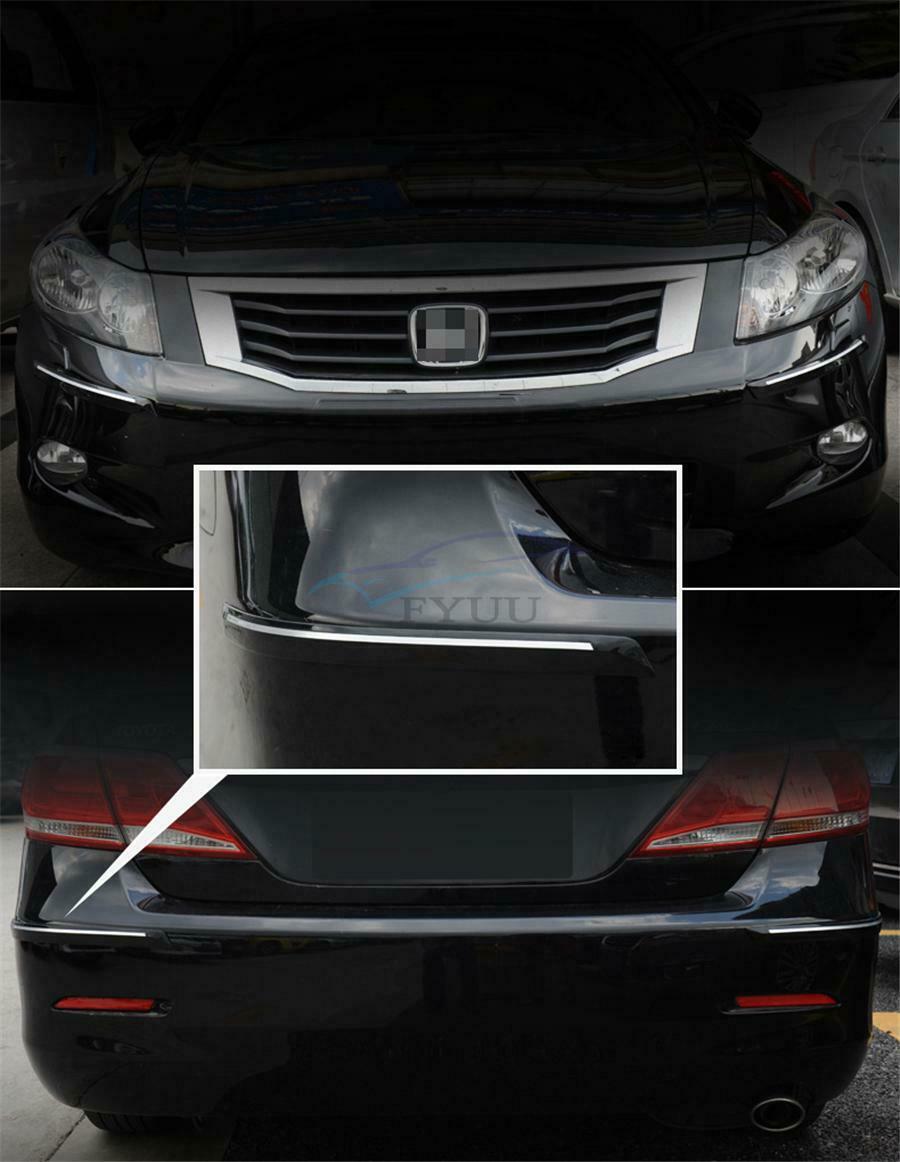 4× 42×3.1CM Universal Rubber Car Anti-scratch Front Rear Bumper Decorate Strips