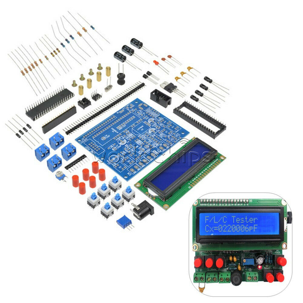 DIY LED Capacitance Frequency Inductance Tester Digital Meter/51 microcontroller