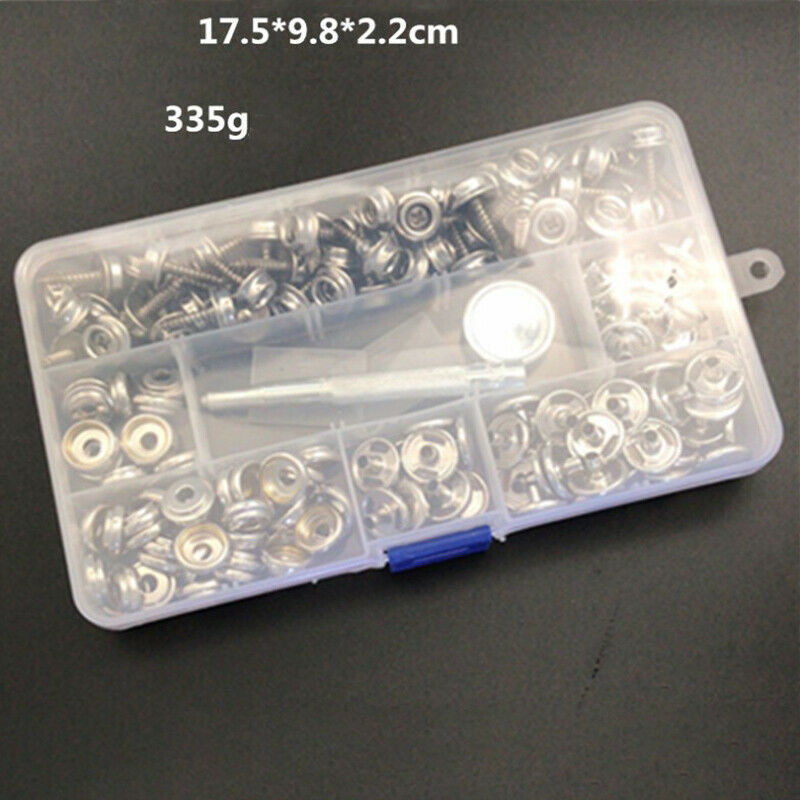 50 sets15mm Stainless Steel Screw White Buckle Screw Fixing Buckle for S_AU