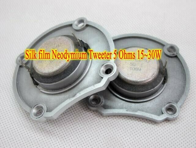 2pcs 5Ω 15W~30W tweeter Silk film Neodymium Speaker Loudspeaker Home Audio Parts