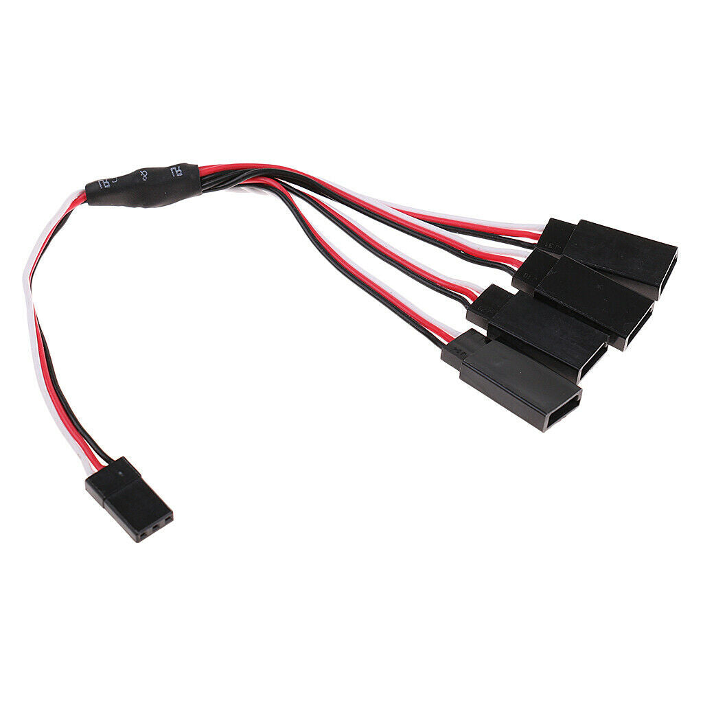 300mm 3 Way + 150mm 4 Way Servo Extension And Splitter Cable Cord for Futaba