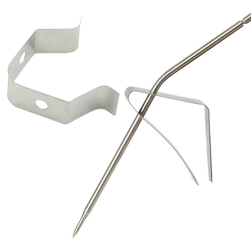 Stainless Steel Thermometer Probe Holder Clip for Coffee BBQ Household Food