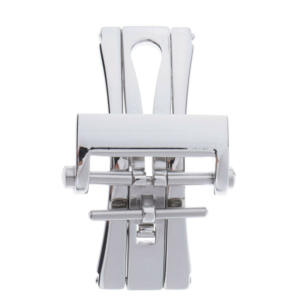 2Pcs Stainless Steel Butterfly Deployment Clasp Watch Deployant Buckle Folding