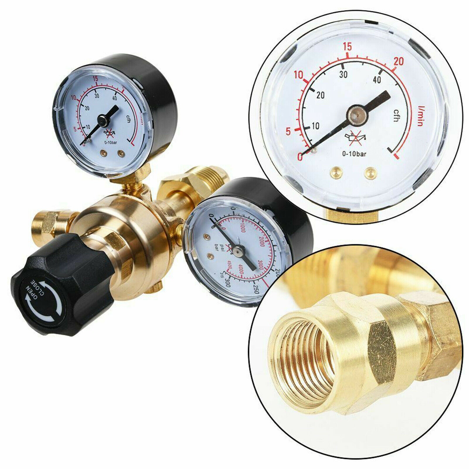 New Flow Meter Universal Pressure Regulator Argon CO2 Welding Regulator