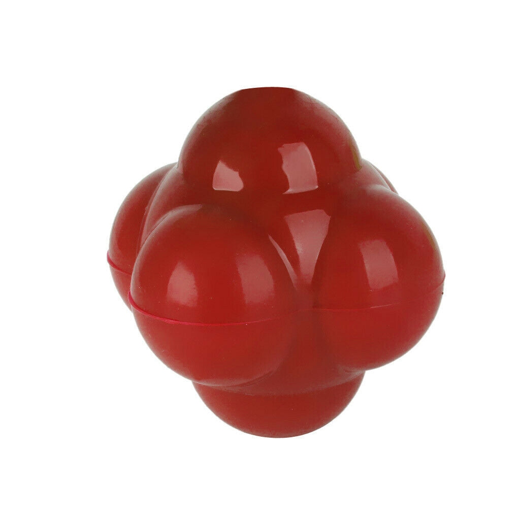 Red Silicone Reaction Ball - Soccer / Baseball / Softball Trainer for Improve