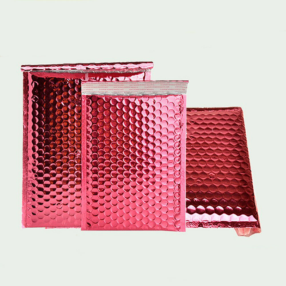 10Pcs Red Bubble Mailer Plastic Envelope  Bag Packaging Bag Waterproof