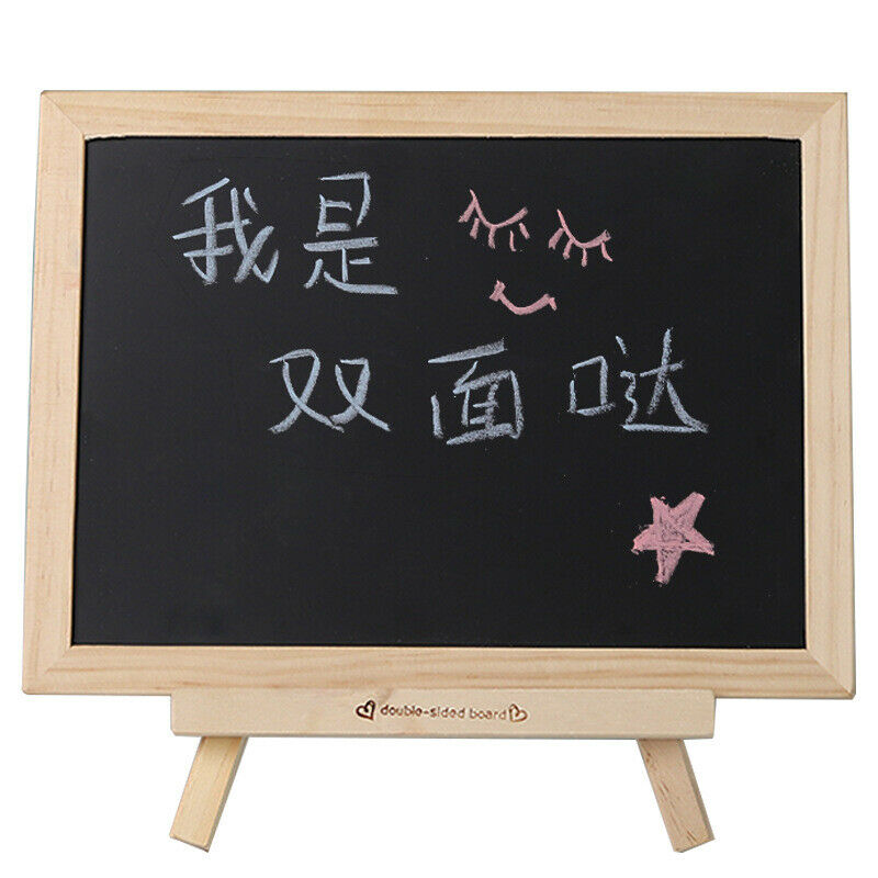 Mini Chalkboard Destop Blackboard Wood Frame Table-top Black Board With EaseBDA