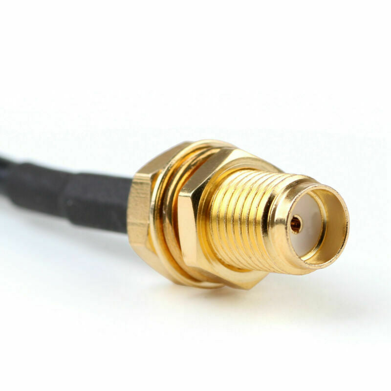 5x 20cm RG174 Cable SMA Male Plug To SMA Female Jack Bulkhead Coax Pigtail 8in