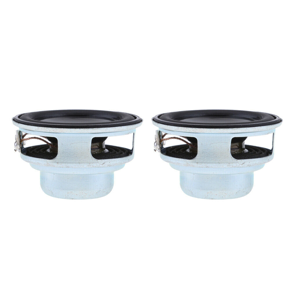40mm 5W Magnetic Speaker Stereo Sound PU Black Replacement (Pack of 2)