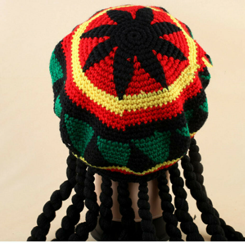 Jamaica Dreadlocks Dread Wig   Hat Party Costume Reggae RASTA   Headwear