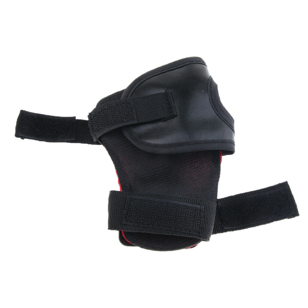 6Pcs Kids Elbow Knee Wrist Protective Pads for Skateboard Skating red