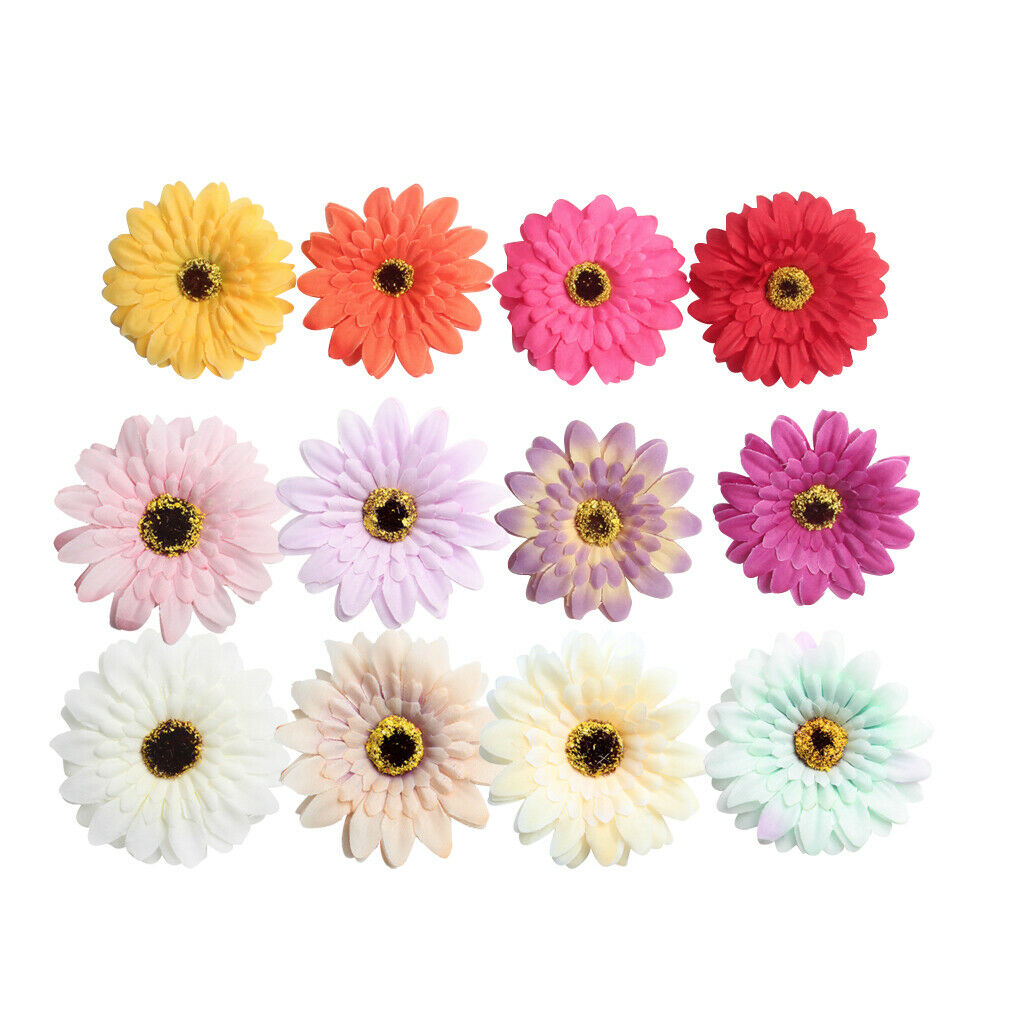 Pieces of 20 Gerbera Daisy Flower Bouquets Wedding Bouquets DIY