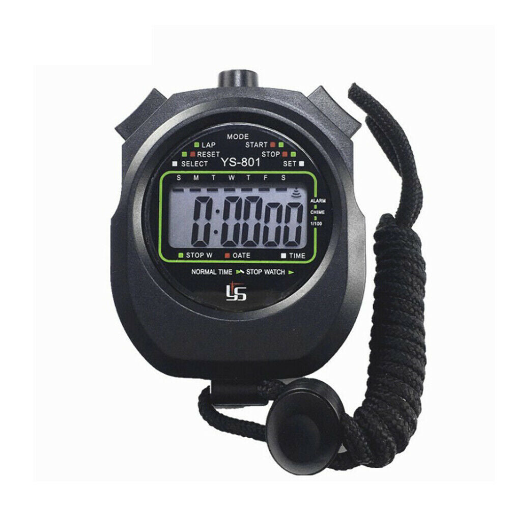 1/100 Second Field Training Running Sports Fitness Waterproof Timer Stopwatch