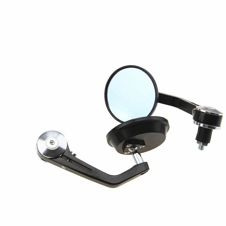 Motorcycle Rear View Mirrors 7/8'' 22mm Bar End CNC Anodized Blue Fit Universal