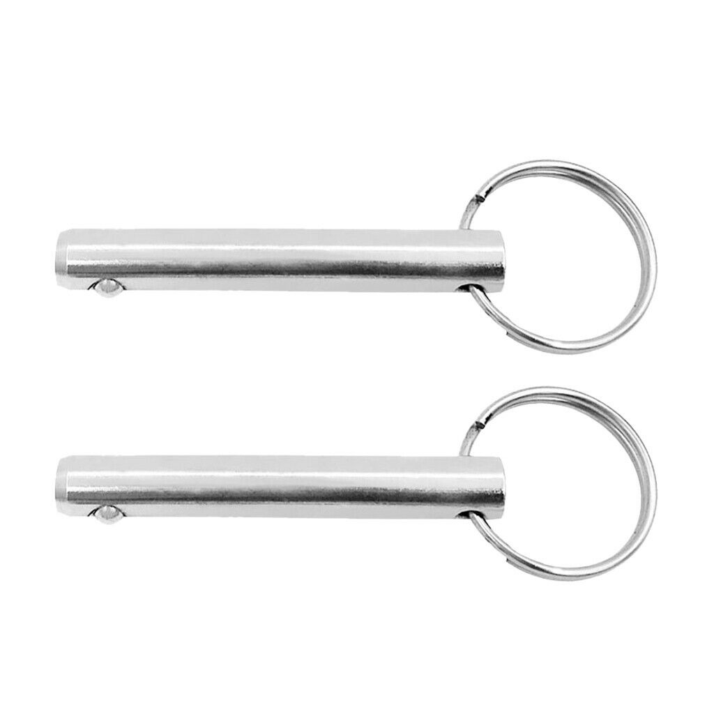 2pcs 10x70mm Stainless Steel Quick Release Pull Ring Detent Pin