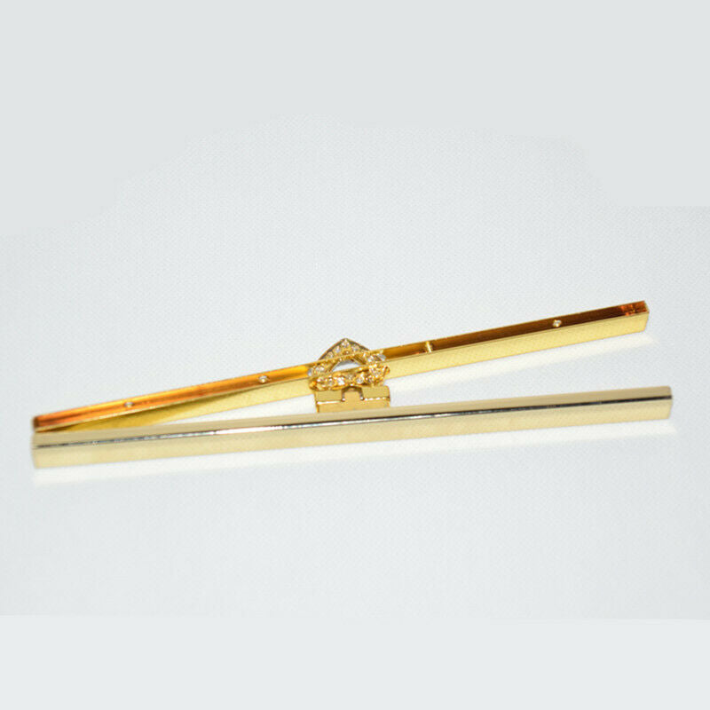 19cm Purse Wallet Frame Bar Edge Strip Clasp Metal Openable Edge Replacement