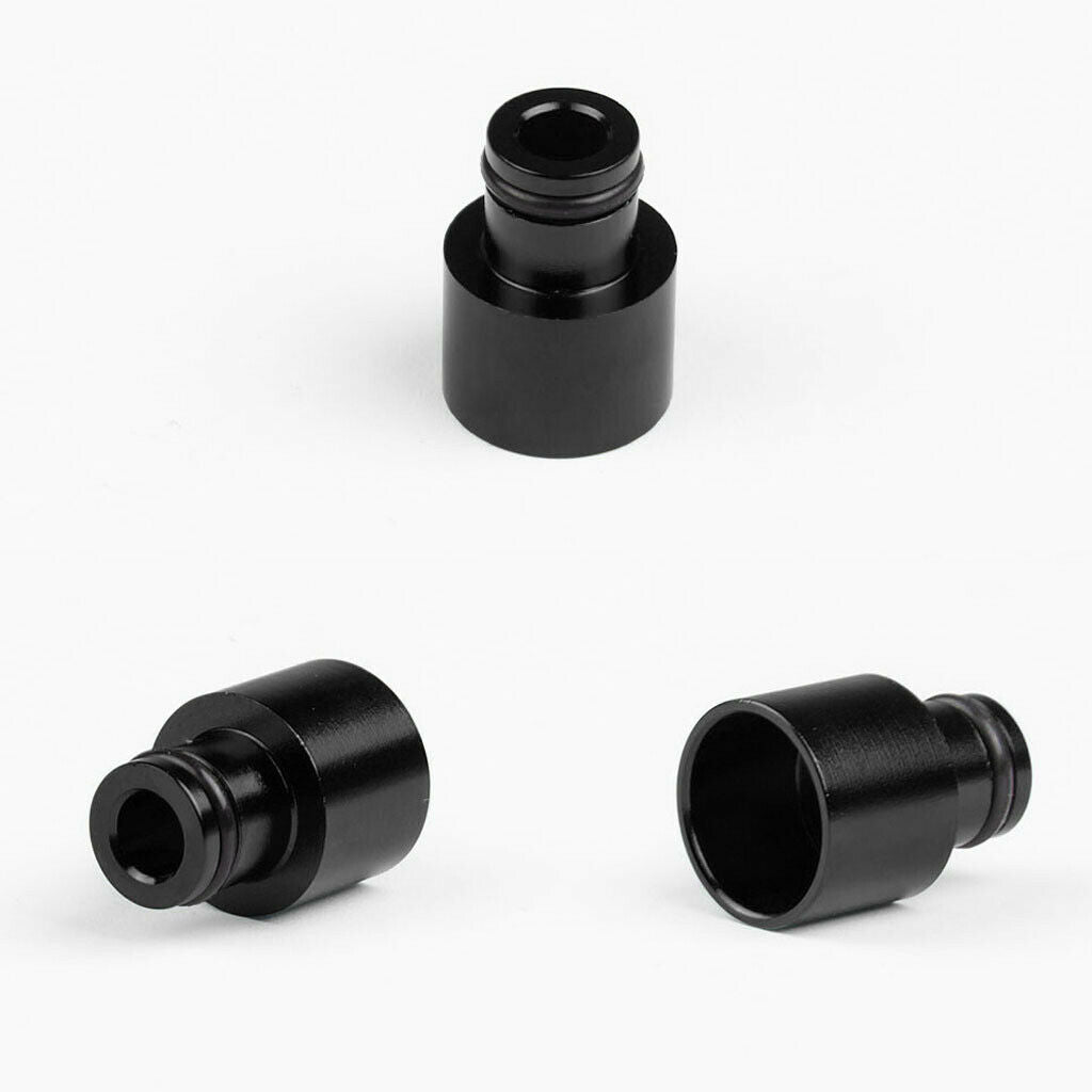 8pcs Black+Sliver Fuel Injector Adapters for   RDX B16 B18 D16Z D16Y