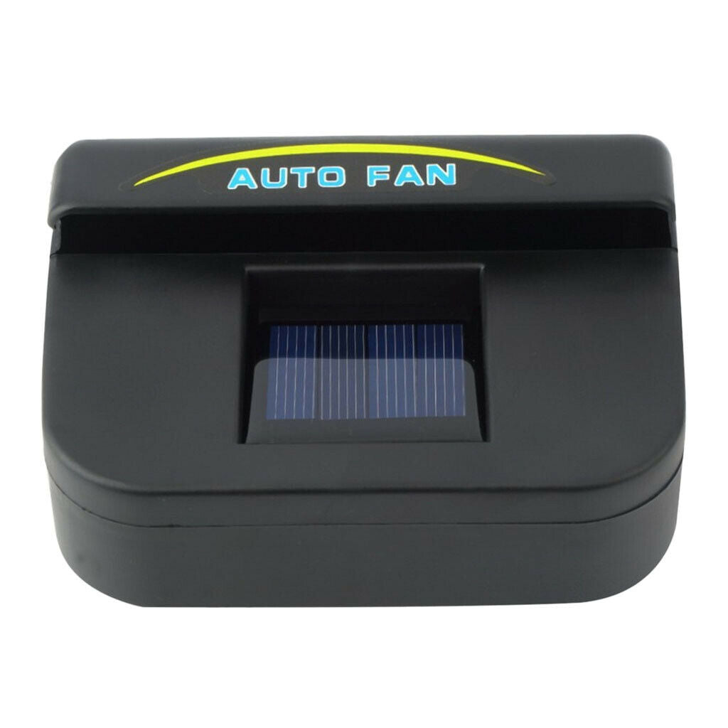 2pcs Sun-Powered Car Windshield Air Vent Exhaust Fan Radiator Ventilation