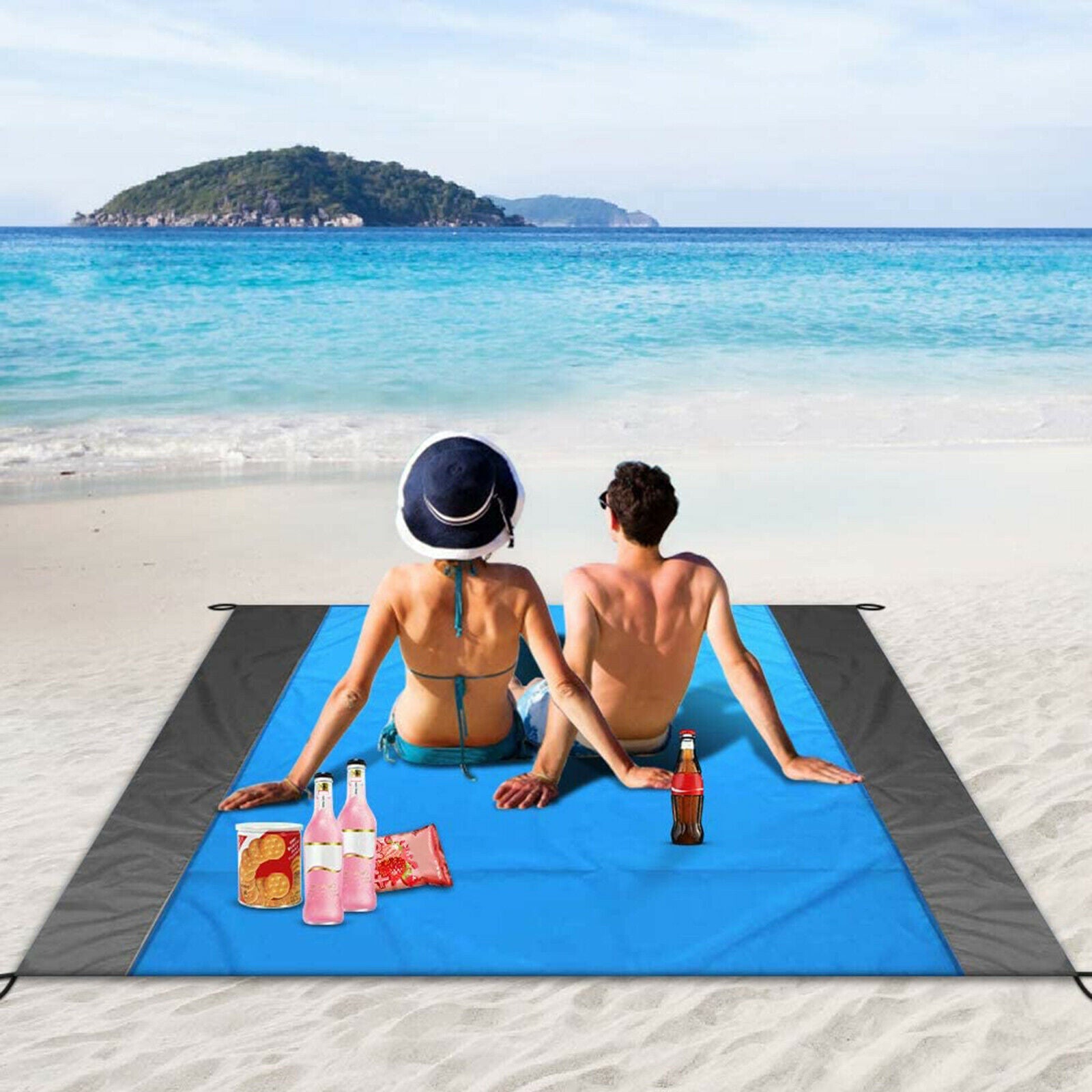 210x200cm Beach Blanket Waterproof Durable Folding Outdoor Picnic Mat Travel