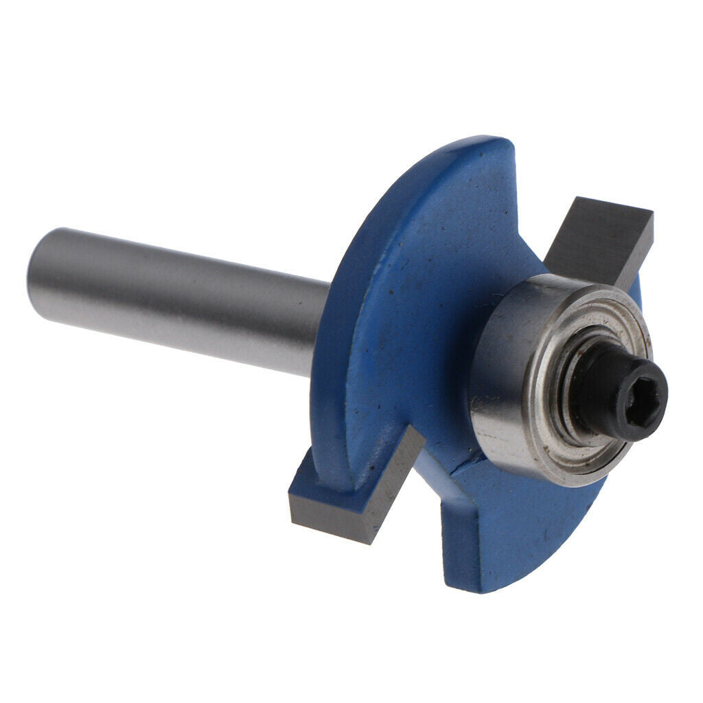 1Pc 1/4'' Shank Biscuit Cutter Router Bit Bearing Woodworking Tool Joiner