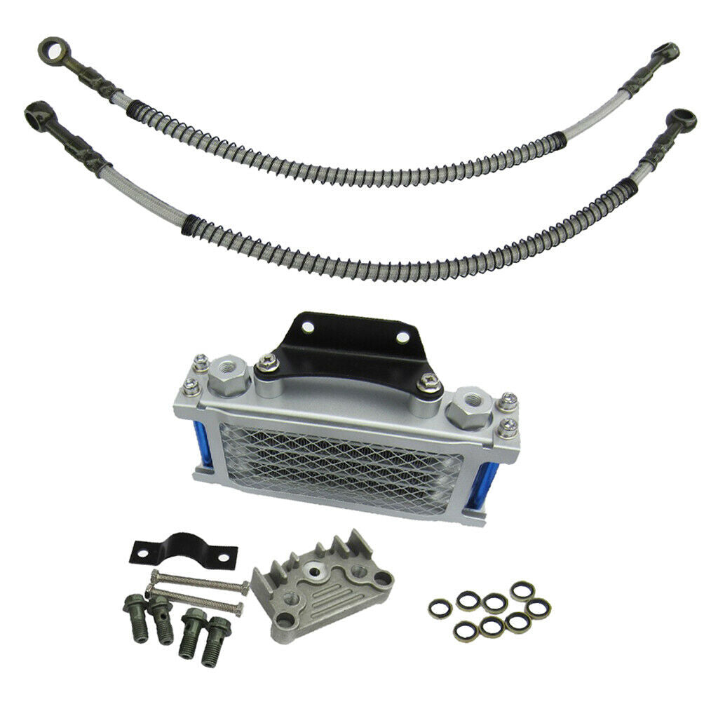 Engine Oil Cooler Radiator & CNC Plate Cooling for 125/140cc Pit Bike