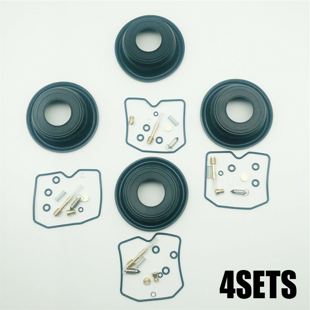 For Kawasaki  KEF300 KVF300A KLX250 Carburetor Repair kit w/ Vacuum Diaphragm 4x