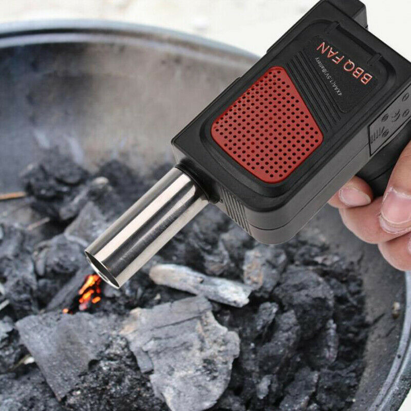 Portable Electric BBQ Fan Barbecue Air Blower Fan Cooking Picnic Battery PowBDA