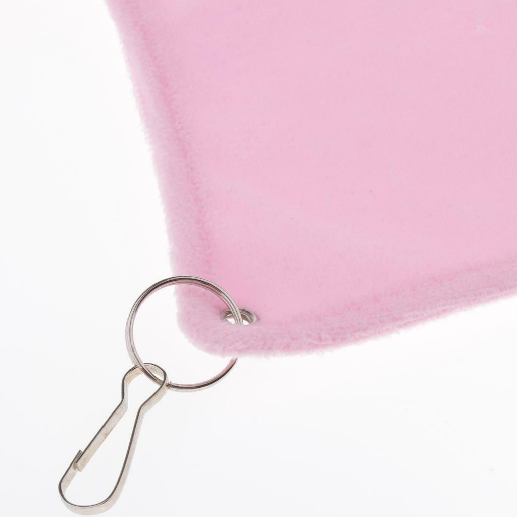 Small Hamster Hammock Cage Hanging Bed Nest for Birds Hamster Mice Pink-S