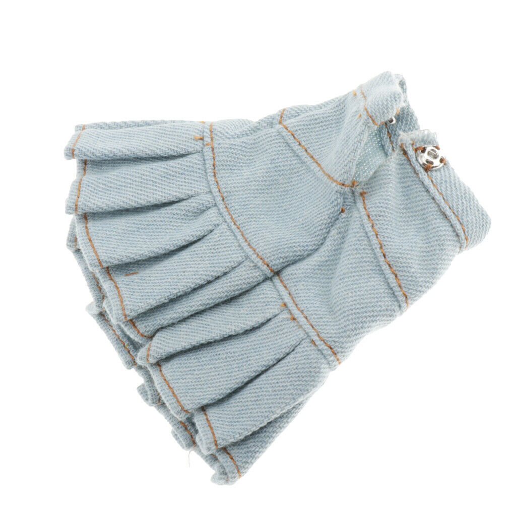 Cute BJD Hoodie With Jeans Skirt For 1/6 Blythe  BB Dress Up Outfits