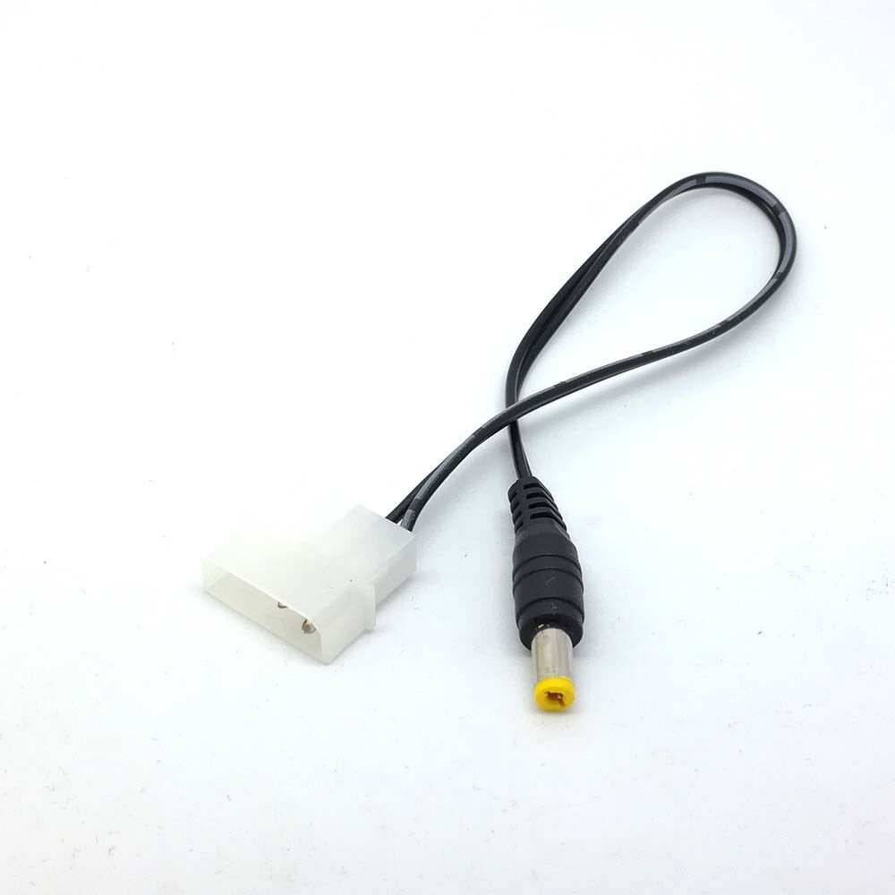PC 4PIN Molex 5.5mm x 2.1mm DC Power cable 12V/2A  for RGB control box LED tt