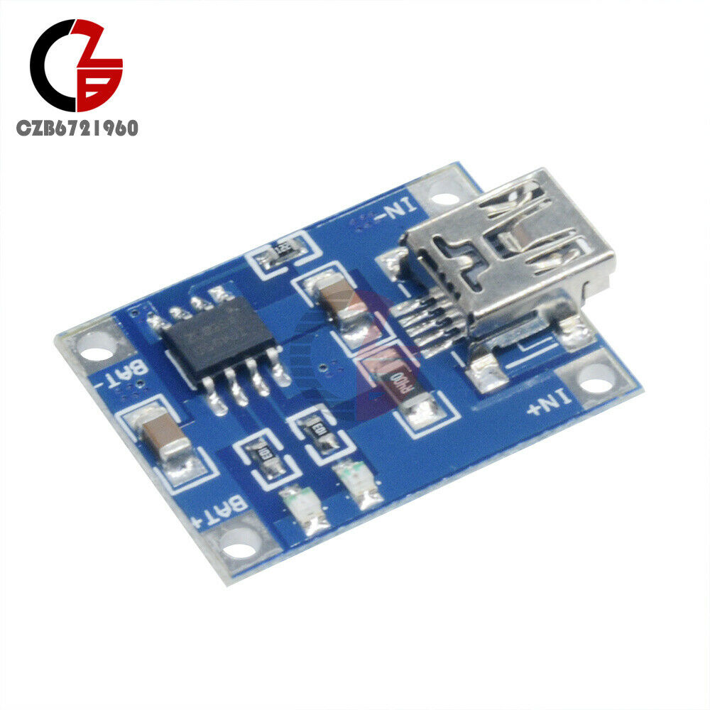 2PCS TP4056 Mini USB Charge Board 5V 1A Lithium Battery Charger Charging Module