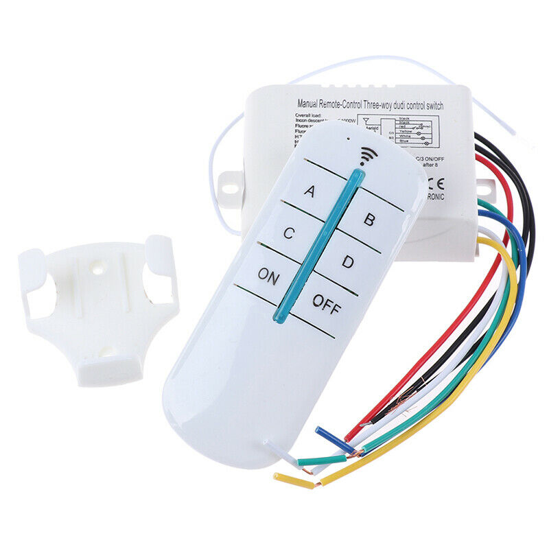 4 way Digital Wireless Remote Control Switch Receiver Transmitter For LEDA x TH