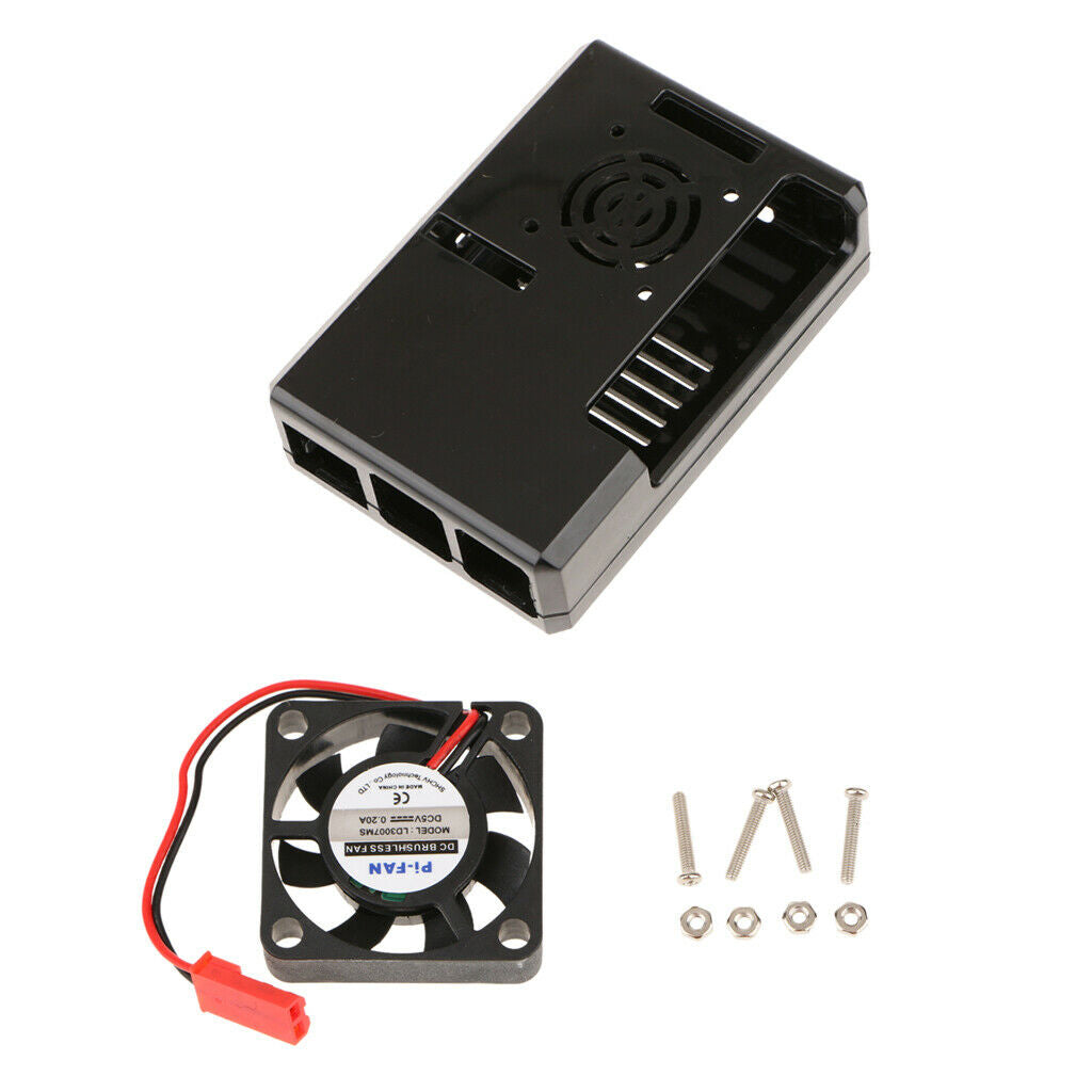 Robust ABS case with fan for Raspberry Pi 3 Black