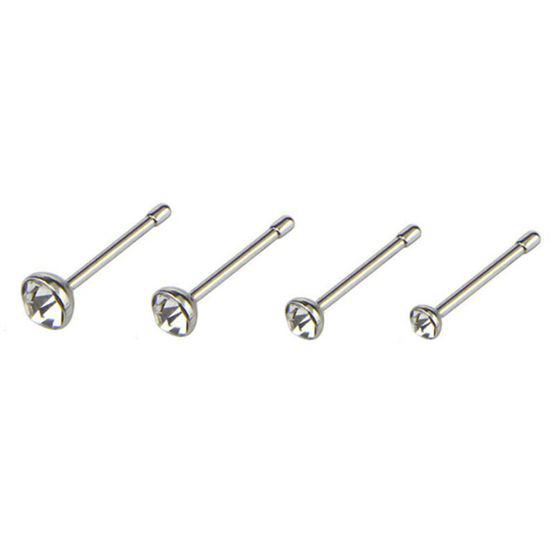 22x Stainless Steel Hinged Segment Nose Hoop Ring Bone Studs Body Piercin.l8