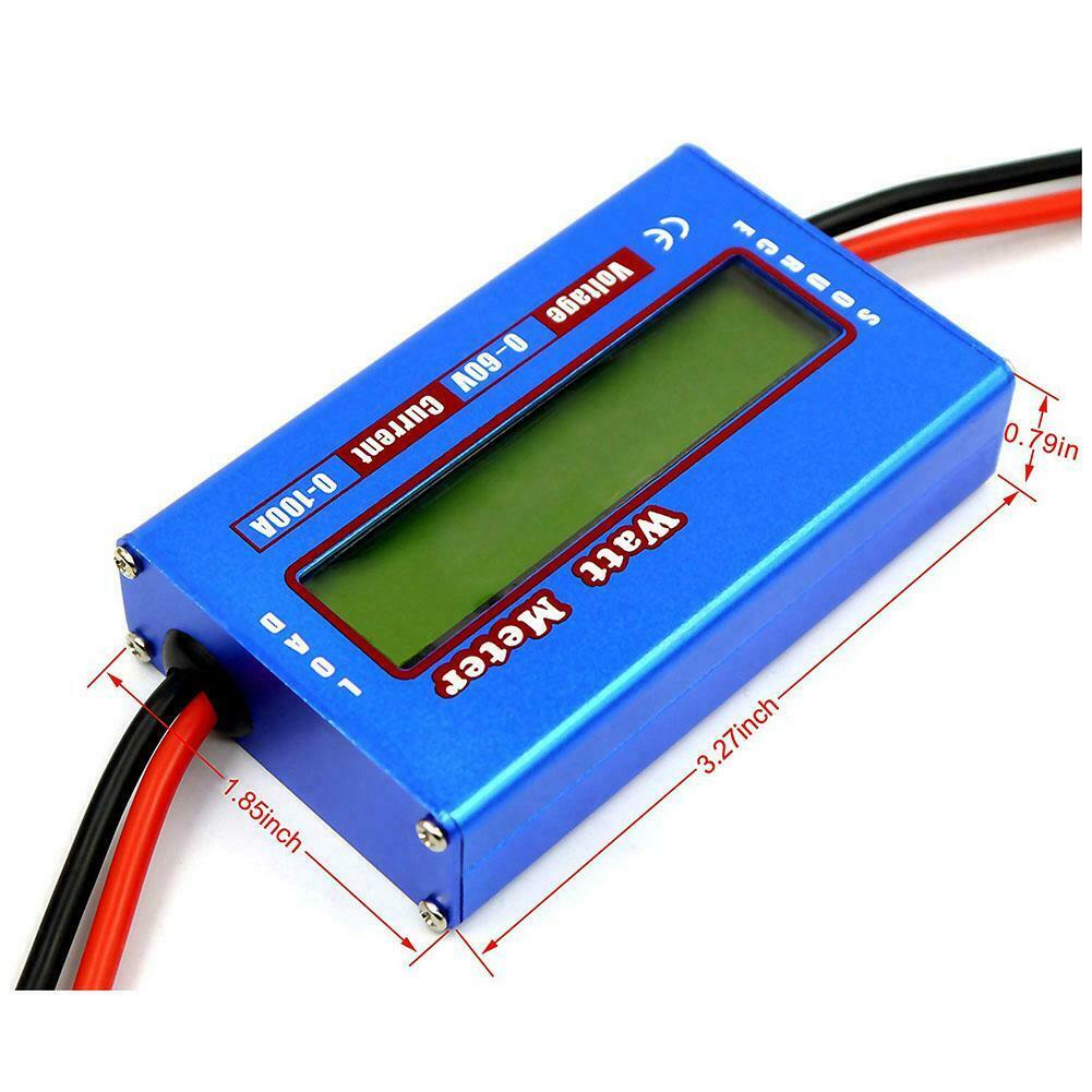 Digital Monitor LCD Watt Meter Ammeter RC Battery Power Amp Analyzer DC 60V/100A
