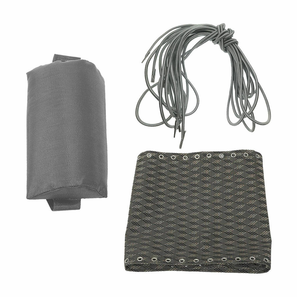 Folding Recliner Cloth + Headrest + Laces Set for Outdoor Garden Lounger