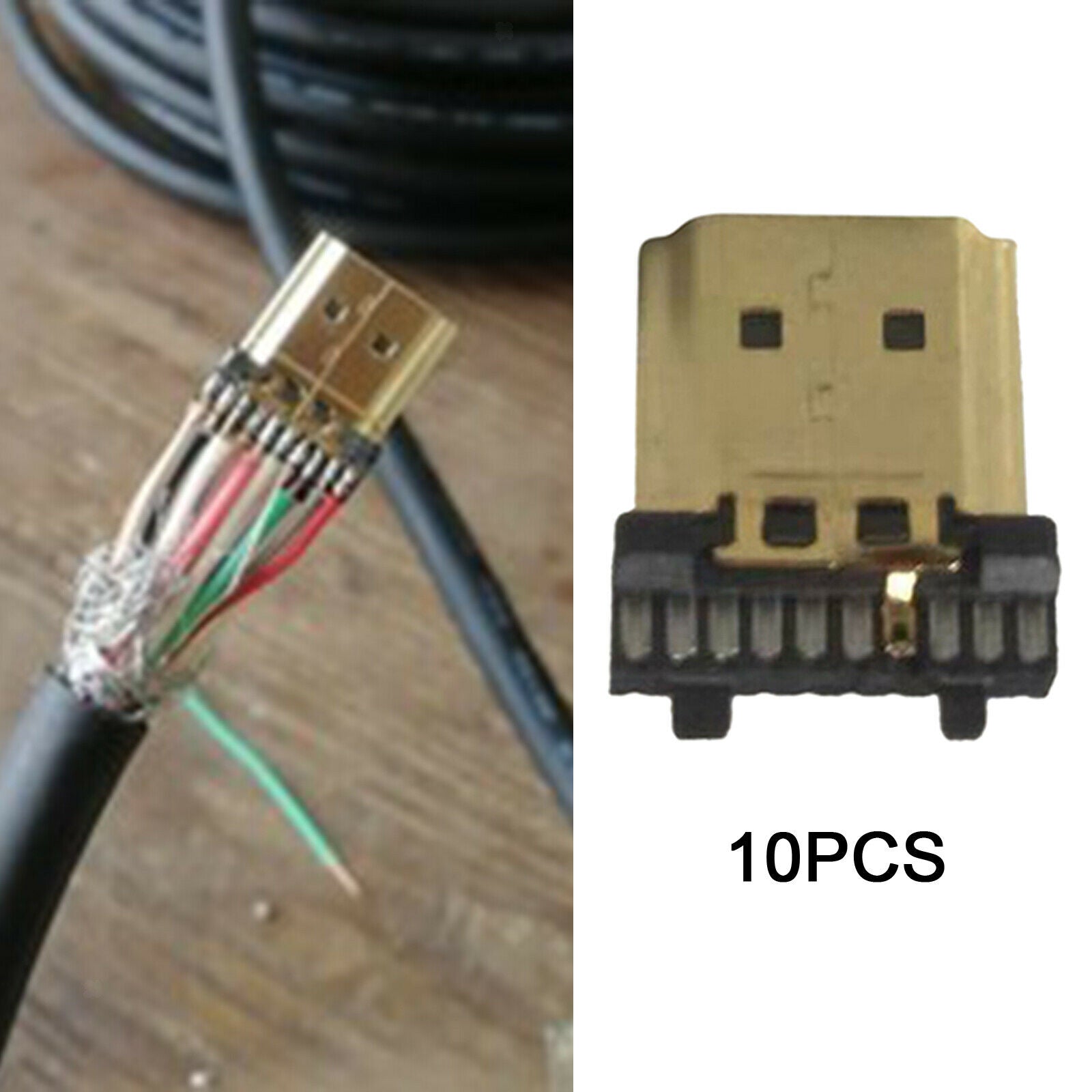 10 Pieces   Male 19Pin Connectors   Termination Replacement Assembly