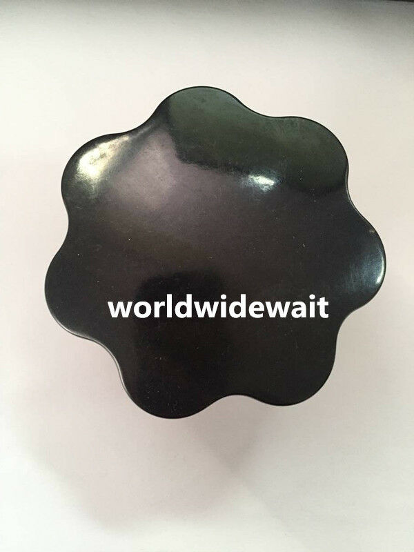 1PC M12 x 63mm Head Dia Black Plastic Star Head Clamp Knob Grip
