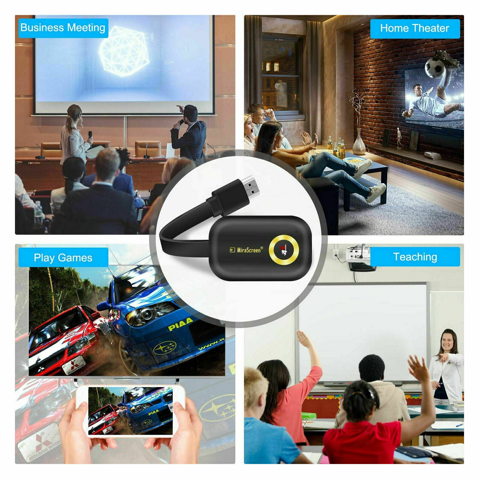 G9 True 4K TV Stick TV Streamer Display HDM WiFi Wireless Dongle Receiver CA