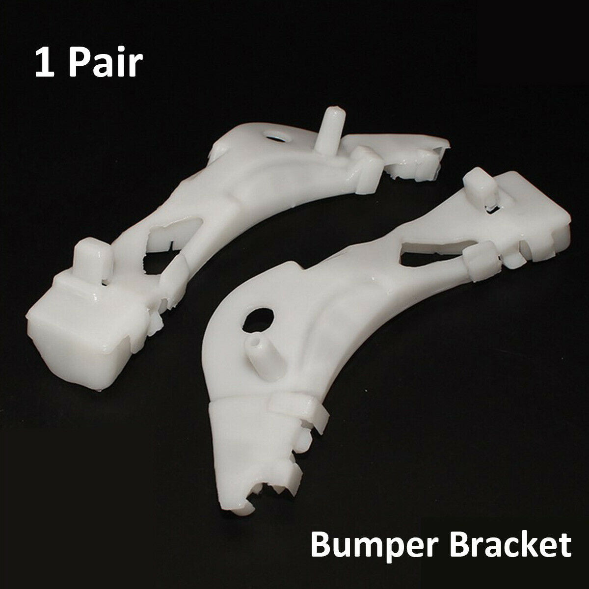 2Piece Plastic White Motorcycle Bumper Bracket Replacement For Mazda 6 2003-2008